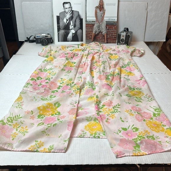 Vintage sheer house coat dress home made - Picture 5 of 10